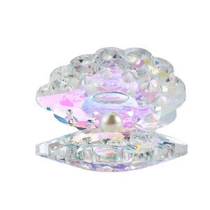 Crystal Shell with Pearl Accent